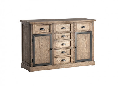 Console table brown wood drawer shelf side table sideboard dresser furniture